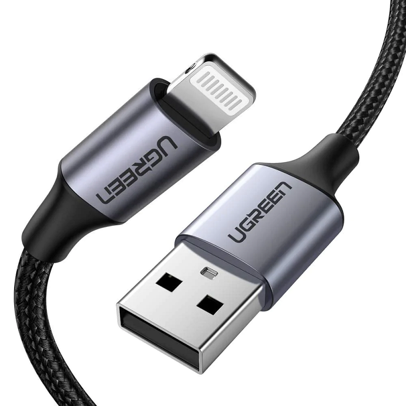 Dây sạc USB-A sang Lightning Ugreen US291 (chứng nhận MFI của Apple)