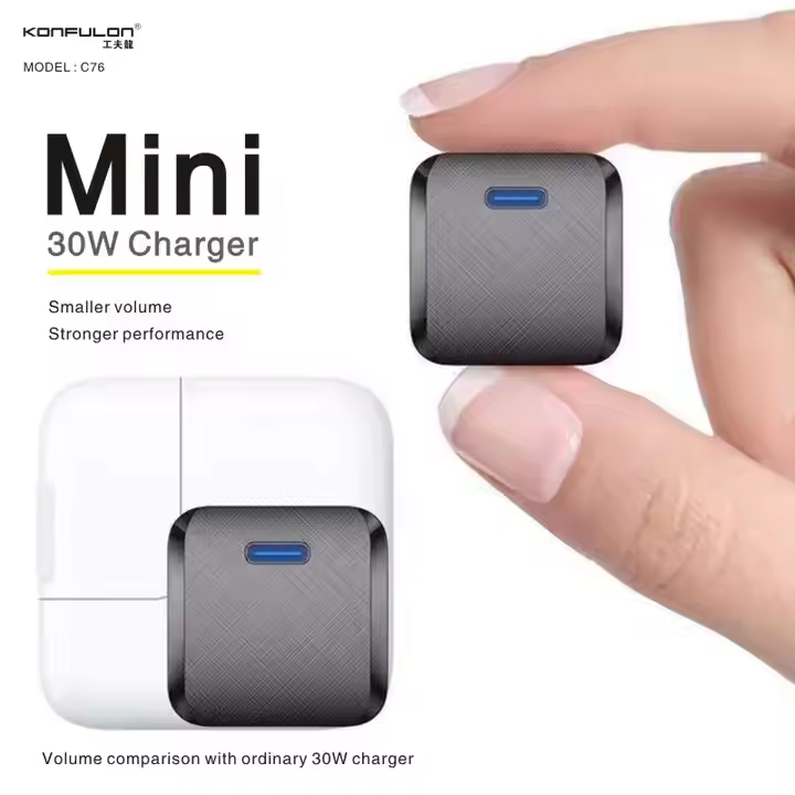 Củ sạc Type-C 30W Konfulon C76 hỗ trợ PD