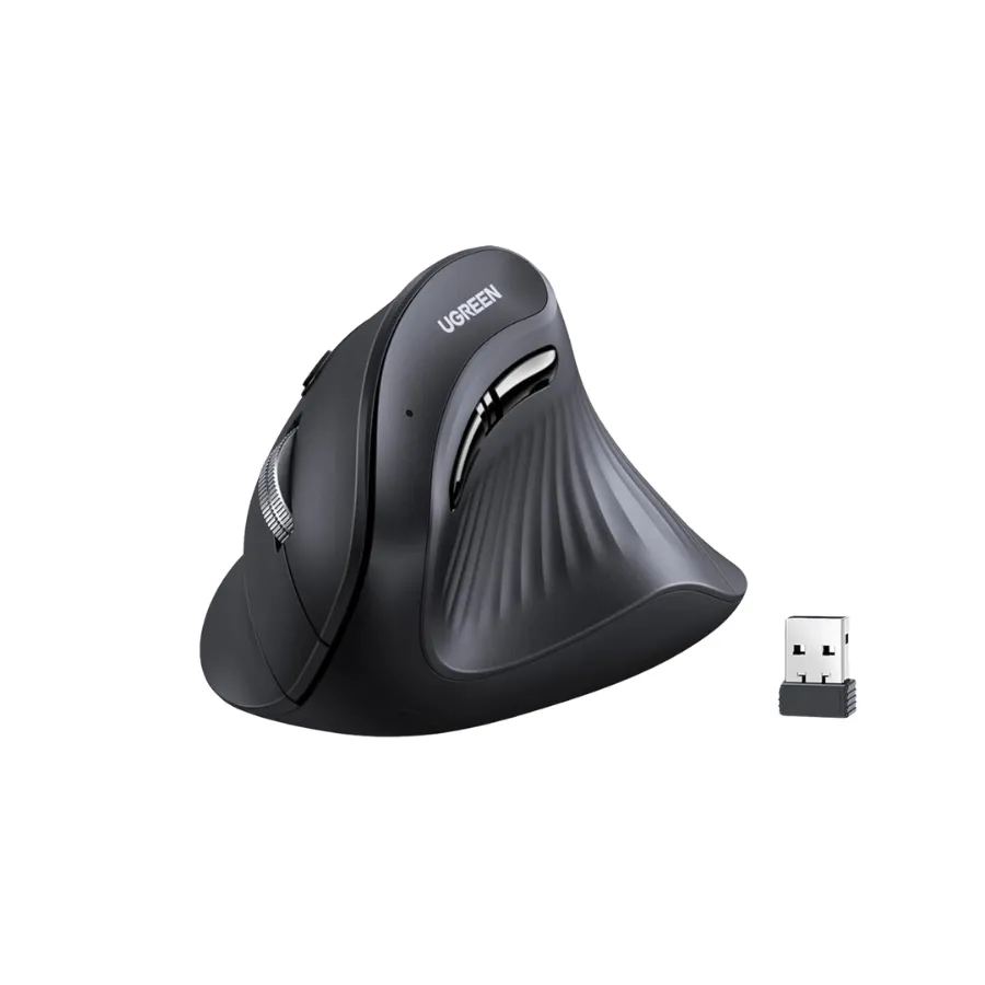 Chuột công thái học không dây Ugreen 25444 dual mode (bluetooth và USB dongle)