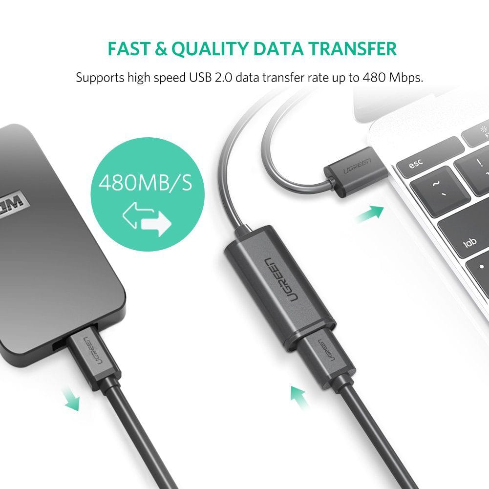 Dây cáp nối dài USB 2.0 Ugreen US121
