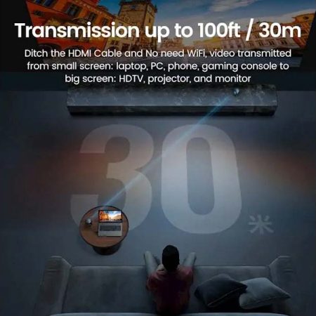 Bộ truyền tín hiệu HDMI không dây Ugreen CM438 80641 hỗ trợ 4K@30Hz