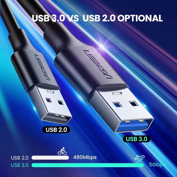 Dây sạc USB 3.0 sang Type C Ugreen US184 0.5m-2m