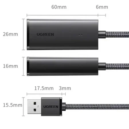 Dây cáp chuyển USB 3.0 sang Lan Ugreen 15636