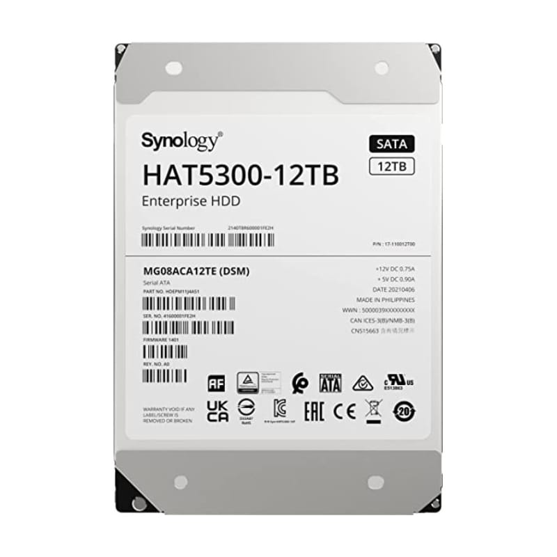 Ổ cứng HDD NAS Synology 4TB-16TB | 7200RPM | 256 MB