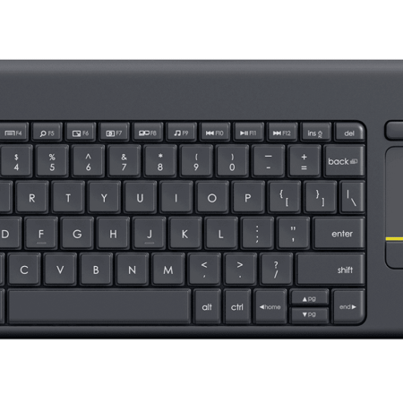 Bàn phím không dây Logitech K400 Plus Touchpad – Đen/Trắng