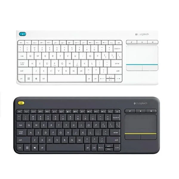 Bàn phím không dây Logitech K400 Plus Touchpad – Đen/Trắng