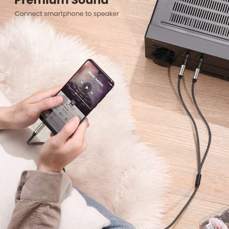 Dây cáp chuyển 3.5mm ra 2 đầu 6.35mm Ugreen AV126 | 1m-12m
