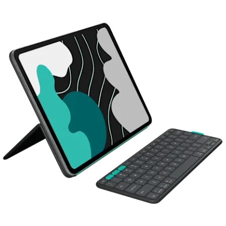 Bao da bàn phím rời Logitech Flip Folio dành cho iPad Pro/Air 13 inch | Than Chì – Xám Đen