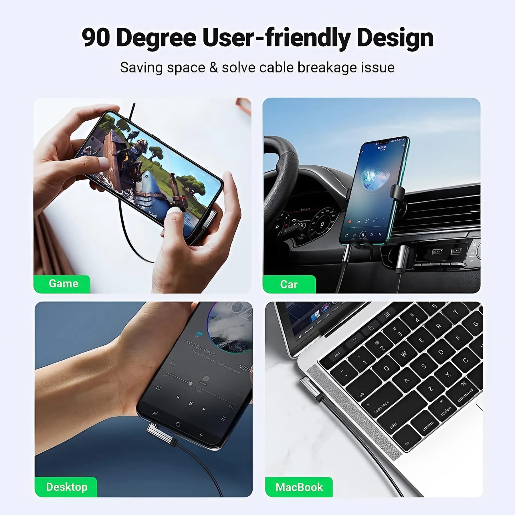 Dây cáp nối dài âm thanh 3.5mm Ugreen AV119 | 0.5m – 2m ( đầu góc vuông 90°, dây dẹt )