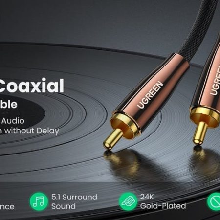 Dây cáp chuyển 3.5mm ra 2 RCA Ugreen AV198 | 1m – 2m