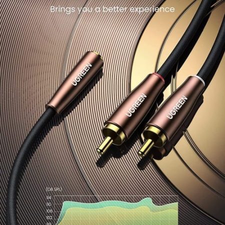 Dây cáp chuyển 3.5mm ra 2 RCA Ugreen AV198 | 1m – 2m