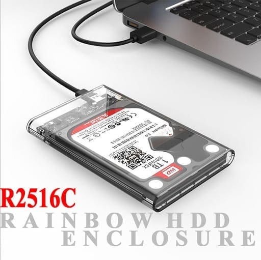Box HDD 2.5 USB 3.1 Rainbow R2516C3