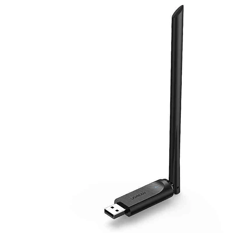 USB thu Wifi băng tần kép AC650 2.4G/5G ăng-ten ngoài 6dBi Ugreen 90339 cao cấp