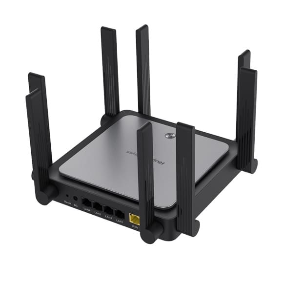Router Wi-Fi 6 Mesh Ruijie Reyee RG-EW3200GX PRO AX3200 (tốc độ 3200Mbps+chuẩn 802.11ax+OFDMA+8 ăng-ten ngoài+4 cổng LAN Gigabit+1 cổng WAN Gigabit)