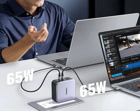 Củ sạc Nexode GaN 140W Ugreen 90548 (PD3.1, 2 USB Type-C và 1 USB Type-A)