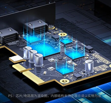 Card ghi hình Ugreen 80689 (hỗ trợ đầu vào 4K@60Hz, Pci-e x1)