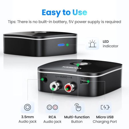 Bộ thu tín hiệu Bluetooth 5.0 Ugreen 30445