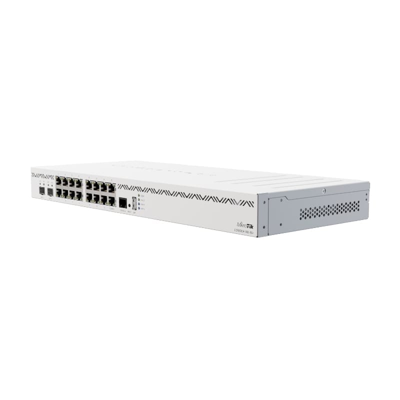 Router Cân Bằng Tải Mikrotik CCR2004-16G-2S+ (1000 user, 16 cổng Gigabit Ethernet, 2 Cổng SFP+, CPU 5 nhân tốc độ 1.7 GHz, RAM 4 GB)