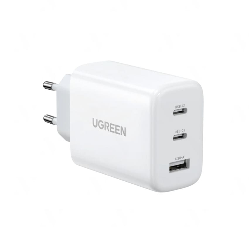 Củ sạc nhanh 65W GaN 2 cổng USB Type-C & 1 cổng Type-A Hỗ trợ QC4+, PD3.0 Ugreen 15333 cao cấp (US)