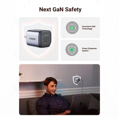 Củ sạc 45W Ugreen Nexode GaN 90572 (PD 3.0, 2 cổng Type-C)
