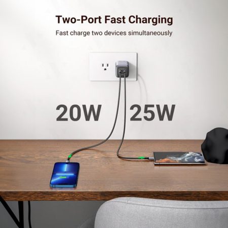 Củ sạc 45W Ugreen Nexode GaN 90572 (PD 3.0, 2 cổng Type-C)