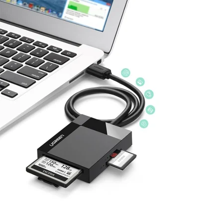 Đầu đọc thẻ USB 3.0 Ugreen 30231 (hỗ trợ SD/TF/MS/CF)