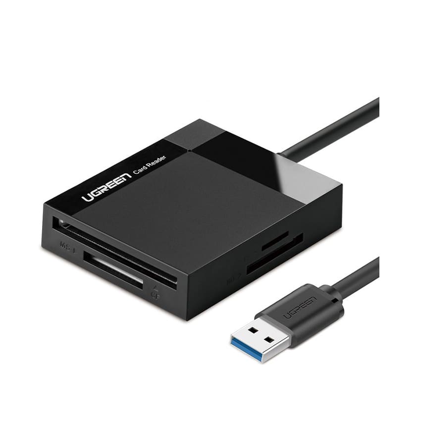Đầu đọc thẻ USB 3.0 hỗ trợ SD/TF/MS/CF Ugreen 30231 chính hãng