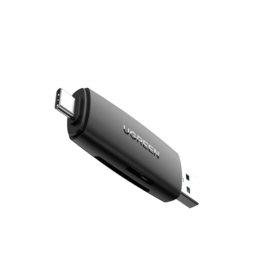 Đầu đọc thẻ nhớ SD/TF 2 trong 1 USB-A & USB-C Ugreen 80191