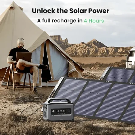 Trạm phát điện PowerRoam 1200Wh Ugreen 15053 (Pin LiFePO4, Sạc nhanh cho ô tô, pin năng lượng mặt trời)