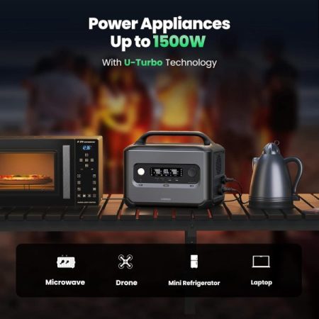 Trạm phát điện PowerRoam 680Wh Ugreen 15050 (Pin LiF, Sạc nhanh cho ô tô, pin năng lượng mặt trời)