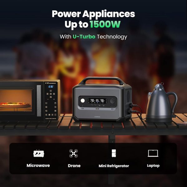 Trạm phát điện PowerRoam 680Wh Ugreen 15050 (Pin LiF, Sạc nhanh cho ô tô, pin năng lượng mặt trời)