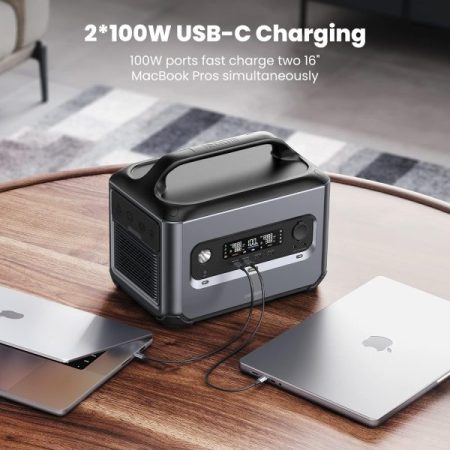 Trạm phát điện PowerRoam 680Wh Ugreen 15050 (Pin LiF, Sạc nhanh cho ô tô, pin năng lượng mặt trời)