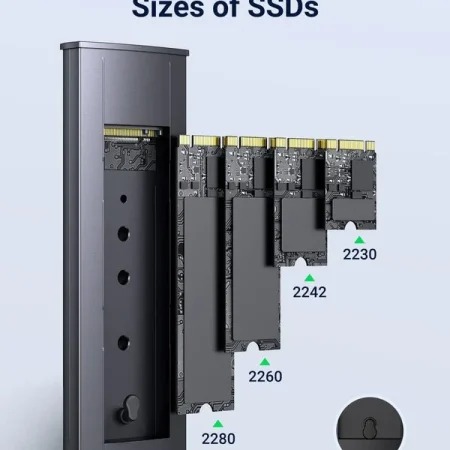 Hộp đựng ổ cứng SSD M.2 NVMe USB Type-C GEN2 Ugreen 15512 (Max 8TB, tốc độ 10Gbps)