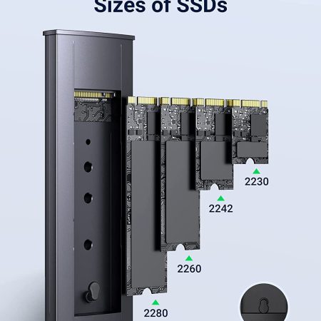 Hộp đựng ổ cứng SSD M.2 NVME PCIE GEN2 Ugreen 70691 (Max 2TB, tốc độ 10Gbps)