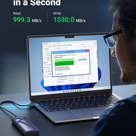 Hộp đựng ổ cứng SSD M.2 NVME PCIE GEN2 Ugreen 70691 (Max 2TB, tốc độ 10Gbps)