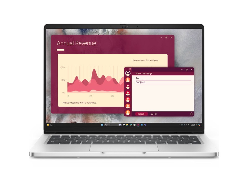 Laptop Dell Pro 14 PC14250_U58G512 (Core Ultra 5 235U VPro | Intel Graphics | 14 inch FHD+ IPS 300Nits | 8GB | 512GB | WiFi 6 | Win 11 Home)