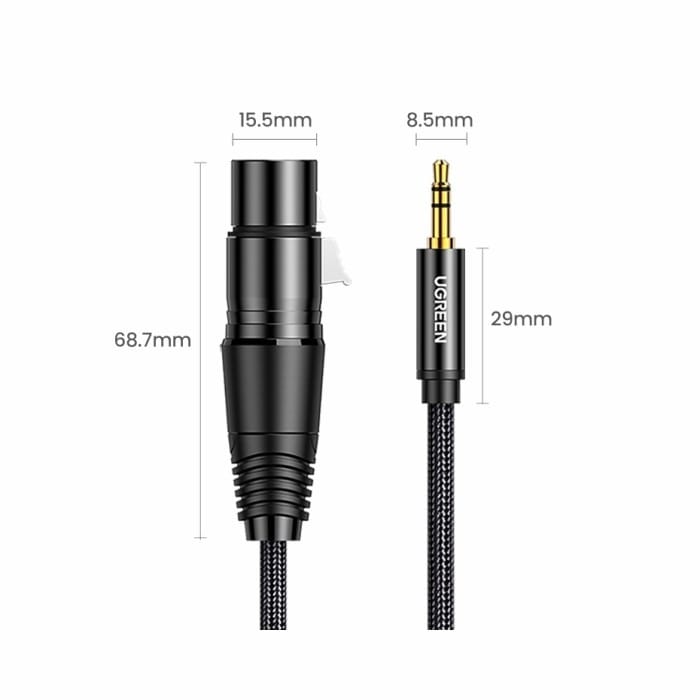 Dây cáp 3.5mm ra canon XLR Ugreen AV182