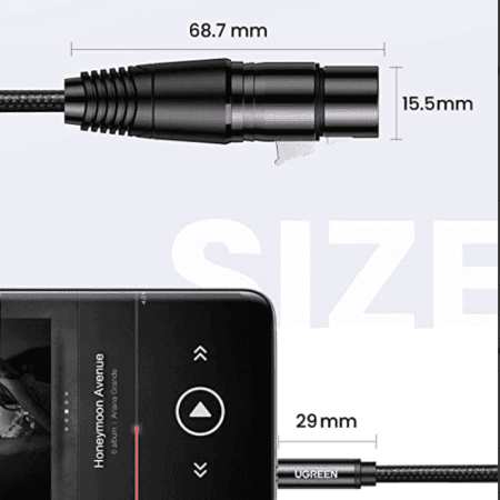 Dây cáp 3.5mm ra canon XLR Ugreen AV182