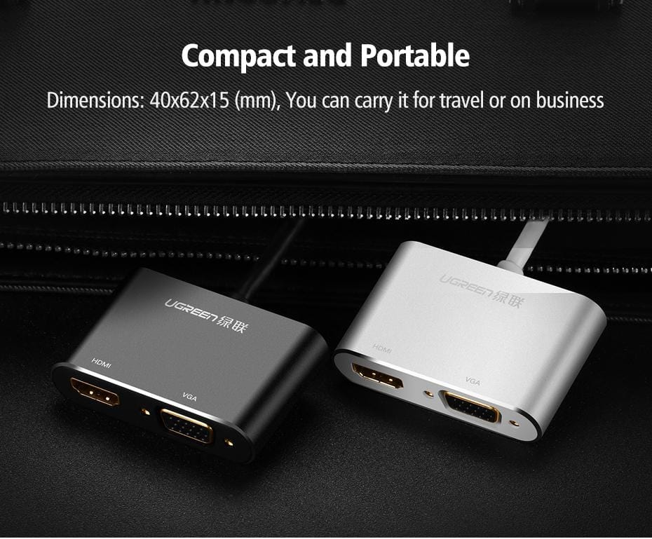 Đầu chuyển đổi Mini Displayport Ugreen MD115 (HDMI/VGA)