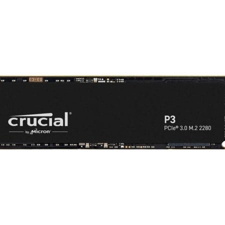 SSD Crucial P3 NVMe 3D-NAND M.2 PCIe Gen3 (500GB-2TB)