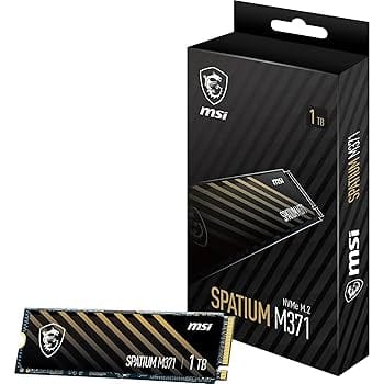 SSD MSI SPATIUM M371 M.2 2280 PCIe Gen3 NVMe (500Gb-1TB)
