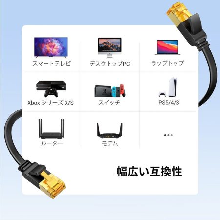 Dây cáp mạng dẹt CAT7 Ugreen NW295