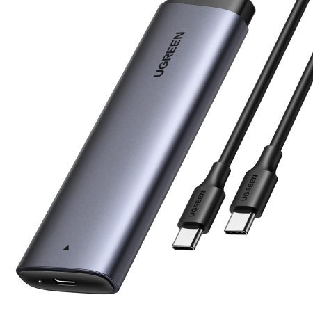 Hộp ổ cứng Type C Ugreen 35267 (Khe M.2 hỗ trợ chuẩn NVME, Gen 2, tốc độ 10Gbps)