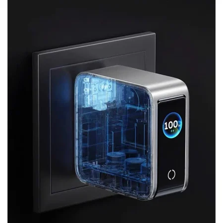 Sạc bàn Ugreen 65619 Nexode Pro 100W 5 cổng (4*USB-C+1*USB-A+PD 100W+màn hình thông minh)