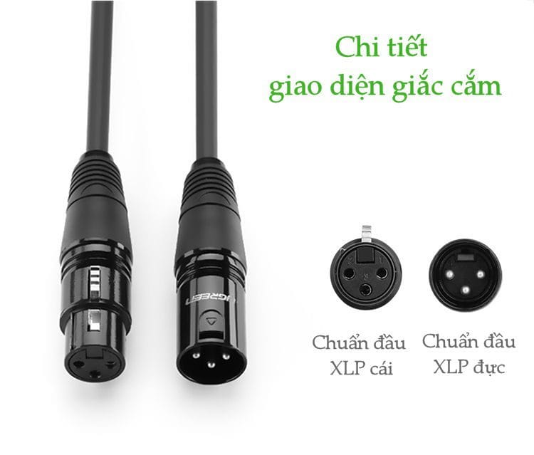Dây cáp nối dài Canon XLR Ugreen AV130