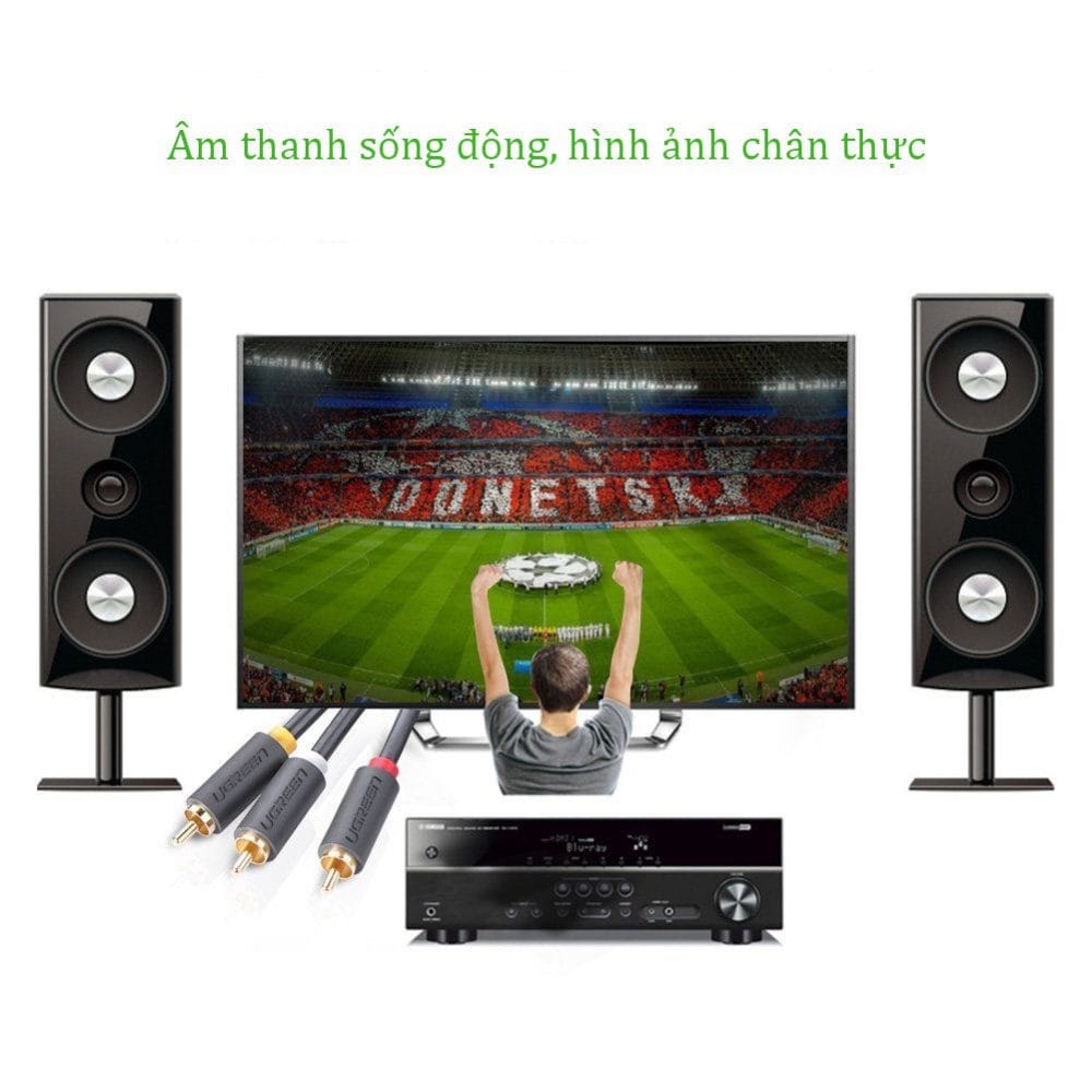 Dây cáp âm thanh 3 jack RCA Ugreen AV105