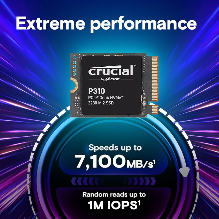 SSD Crucial P310 M.2 PCIe Gen4 NVMe (1TB-2TB)