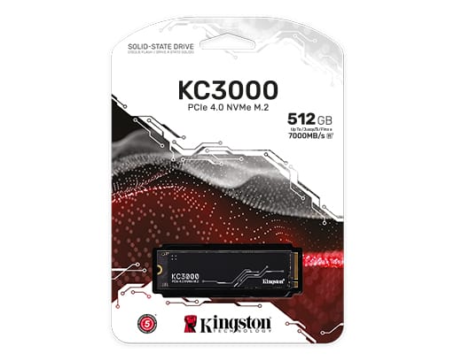 SSD Kingston KC3000 M.2 PCIe Gen4 NVMe (512GB-4TB)