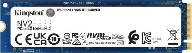SSD Kingston NV2 M.2 PCIe Gen4 NVMe (500GB-4TB)