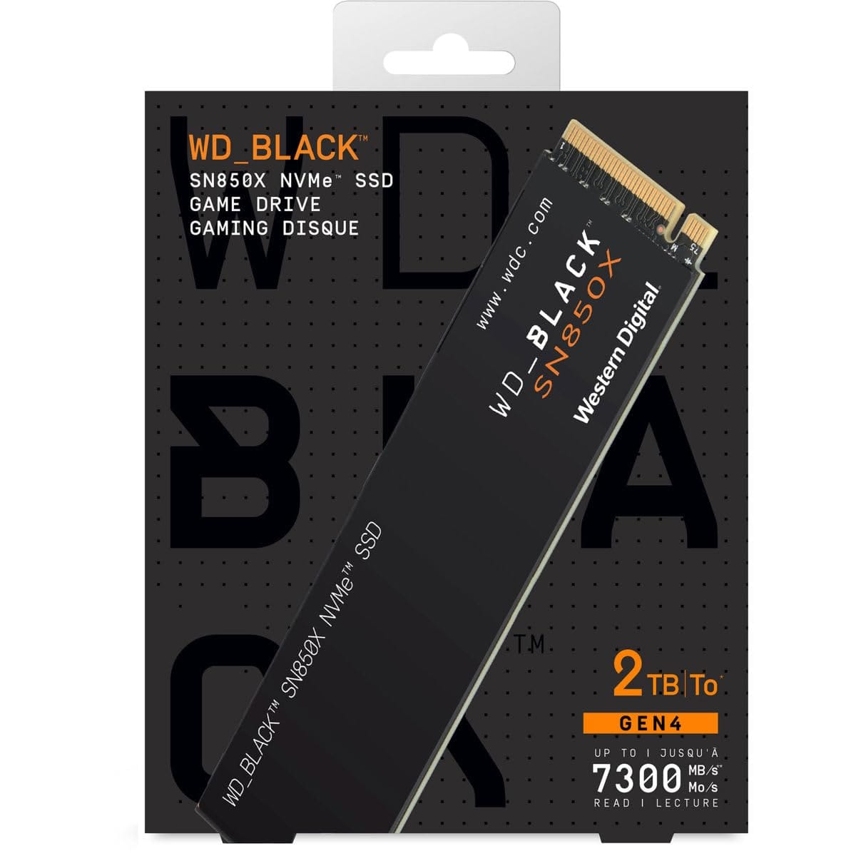 SSD WD Black SN850X PCIe Gen4 NVMe M.2 (1TB-2TB)